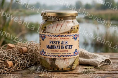 Pește alb marinat în oțet